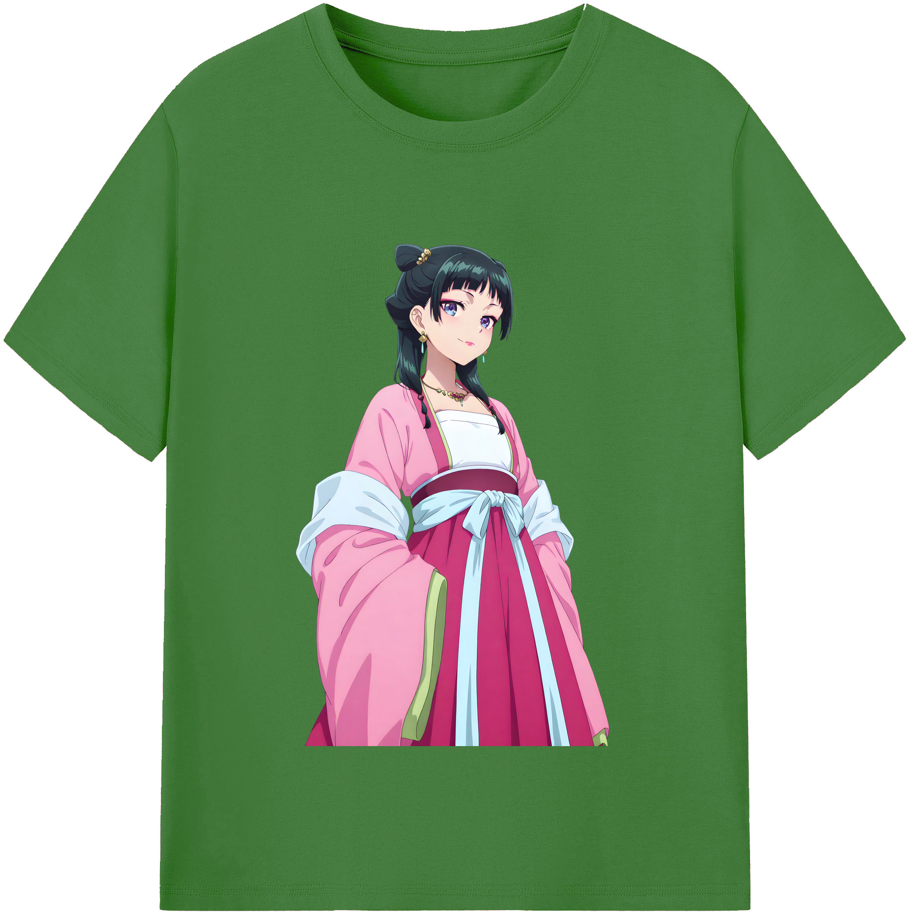 （画像用） 薬屋のひとりごと The Apothecary Diaries レディースカジュアルプリントTシャツ（綿100％）